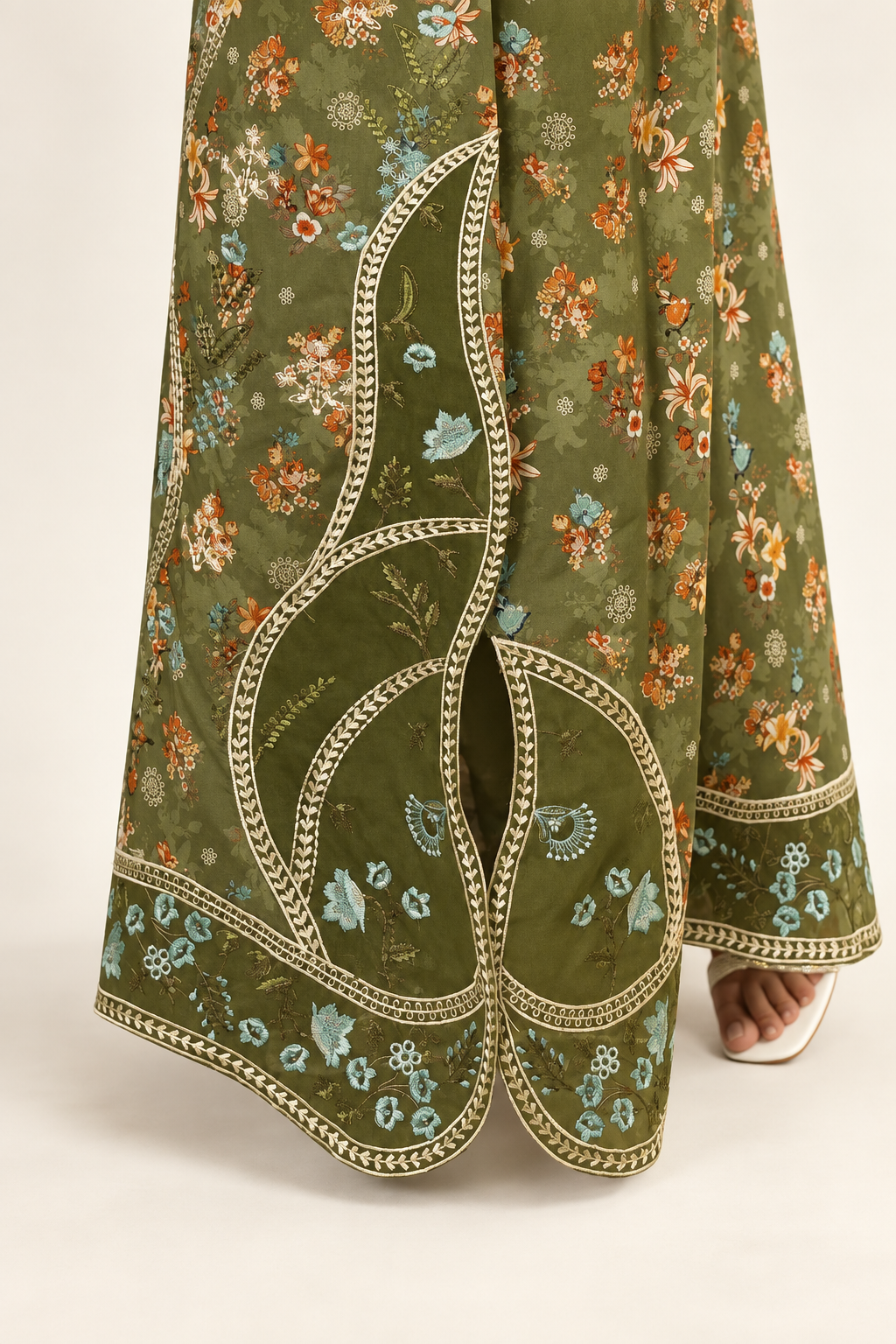 Shanzae — زیتونی | Cotton Long Shirt &Trouser