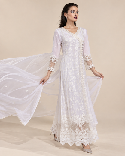 Ameera Pearl Chiffon Fustan
