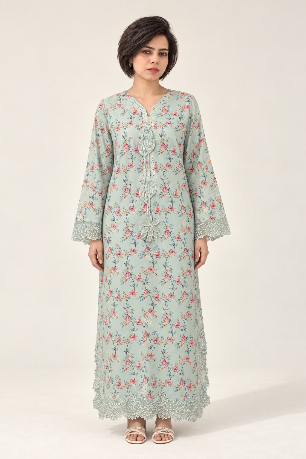 Shanzae — فیروزی | Cotton Long Shirt & Trouser