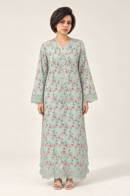 Shanzae — فیروزی | Cotton Long Shirt & Trouser