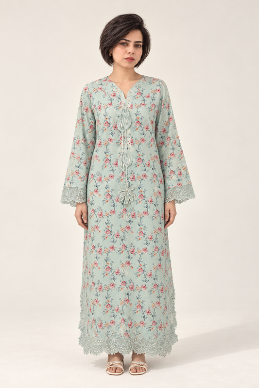 Shanzae — فیروزی | Cotton Long Shirt & Trouser
