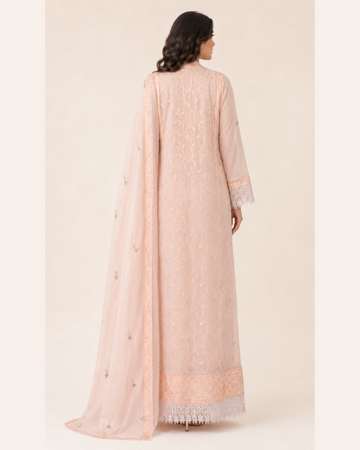 Meher Blush Chiffon Fustan