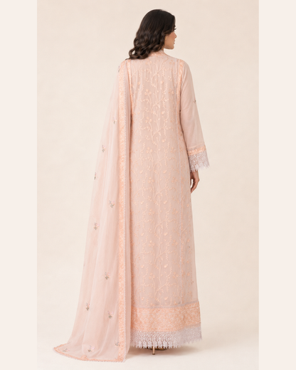 Meher Blush Chiffon Fustan
