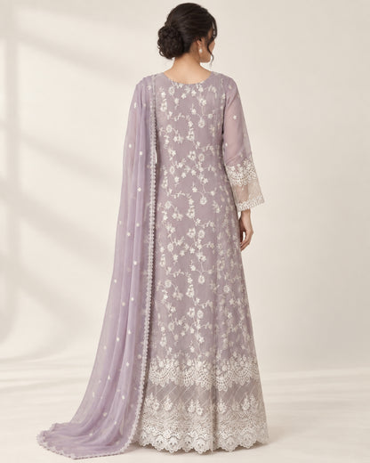 The Lilac Heirloom Chiffon Fustan
