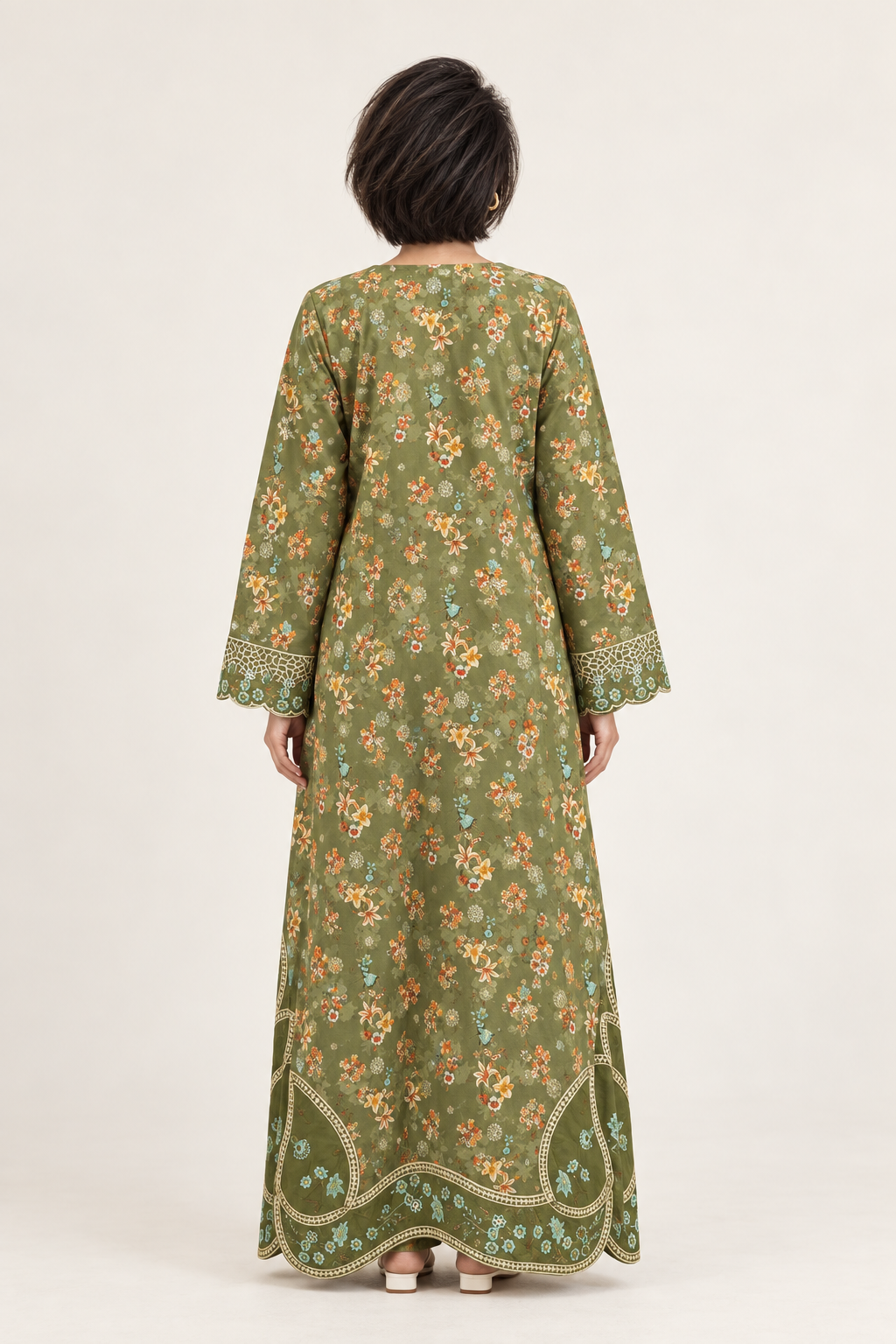 Shanzae — زیتونی | Cotton Long Shirt &Trouser