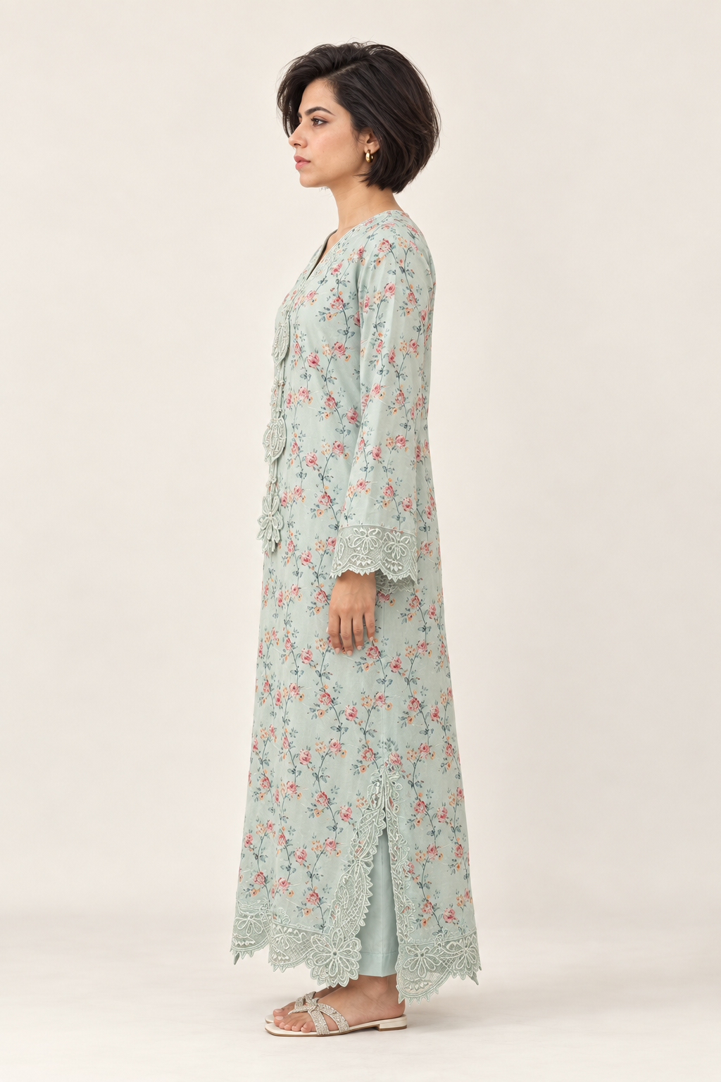 Shanzae — فیروزی | Cotton Long Shirt & Trouser