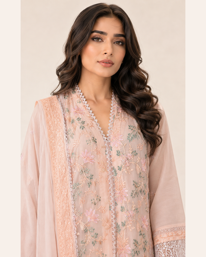 Meher Blush Chiffon Fustan