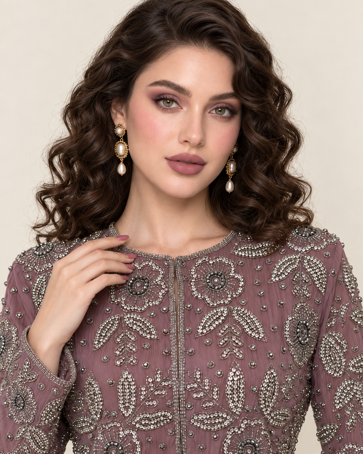 Mauve Muse Fringe Jacket