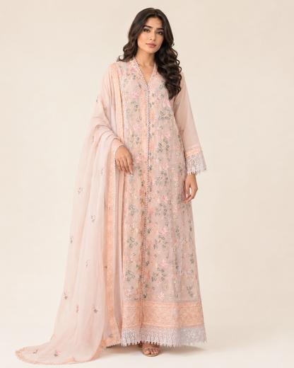Meher Blush Chiffon Fustan