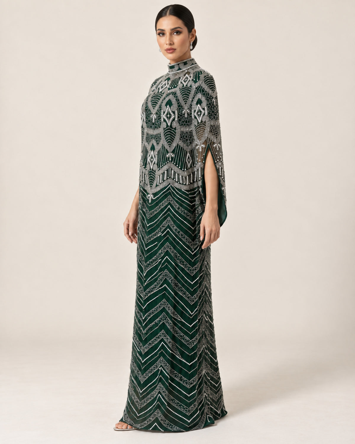Zumurud Emerald Cashmere Kaftan
