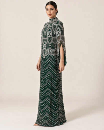Zumurud Emerald Cashmere Kaftan