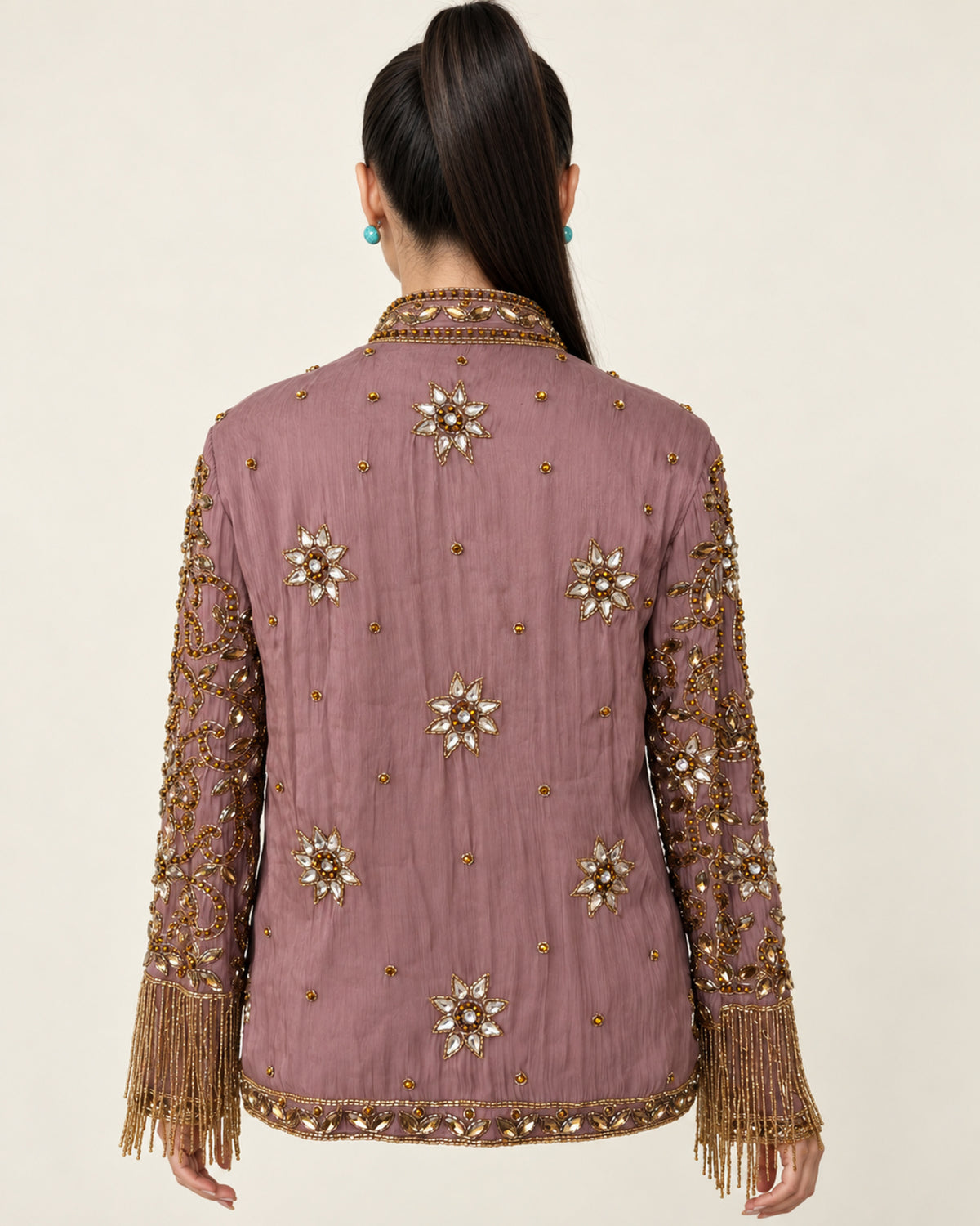 Mauve Muse Beaded Jacket