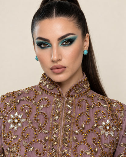 Mauve Muse Beaded Jacket