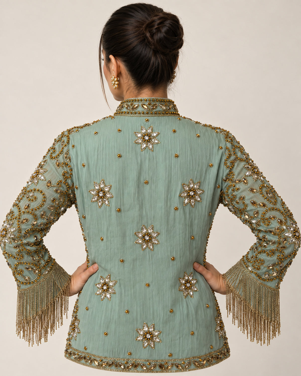 Mint Muse Beaded Jacket