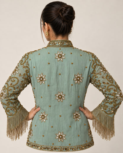Mint Muse Beaded Jacket