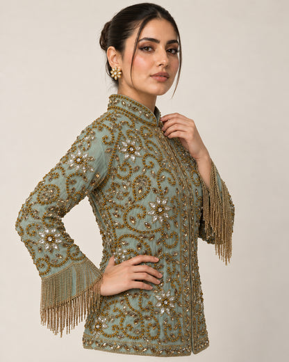 Mint Muse Beaded Jacket