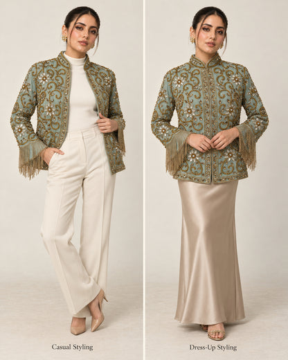 Mint Muse Beaded Jacket