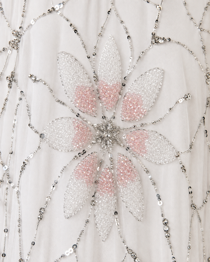 Zahra Al Noor Cashmere Beaded Kaftan